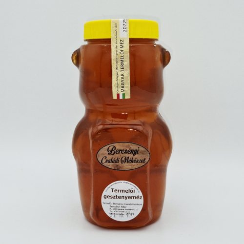 Gesztenyeméz 1 kg műanyag maciban