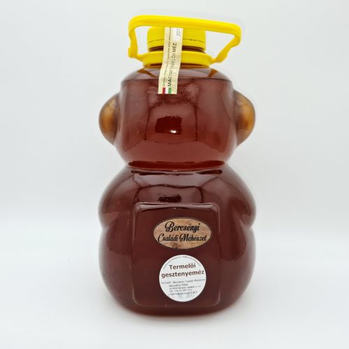 Gesztenyeméz 3 kg műanyag maciban